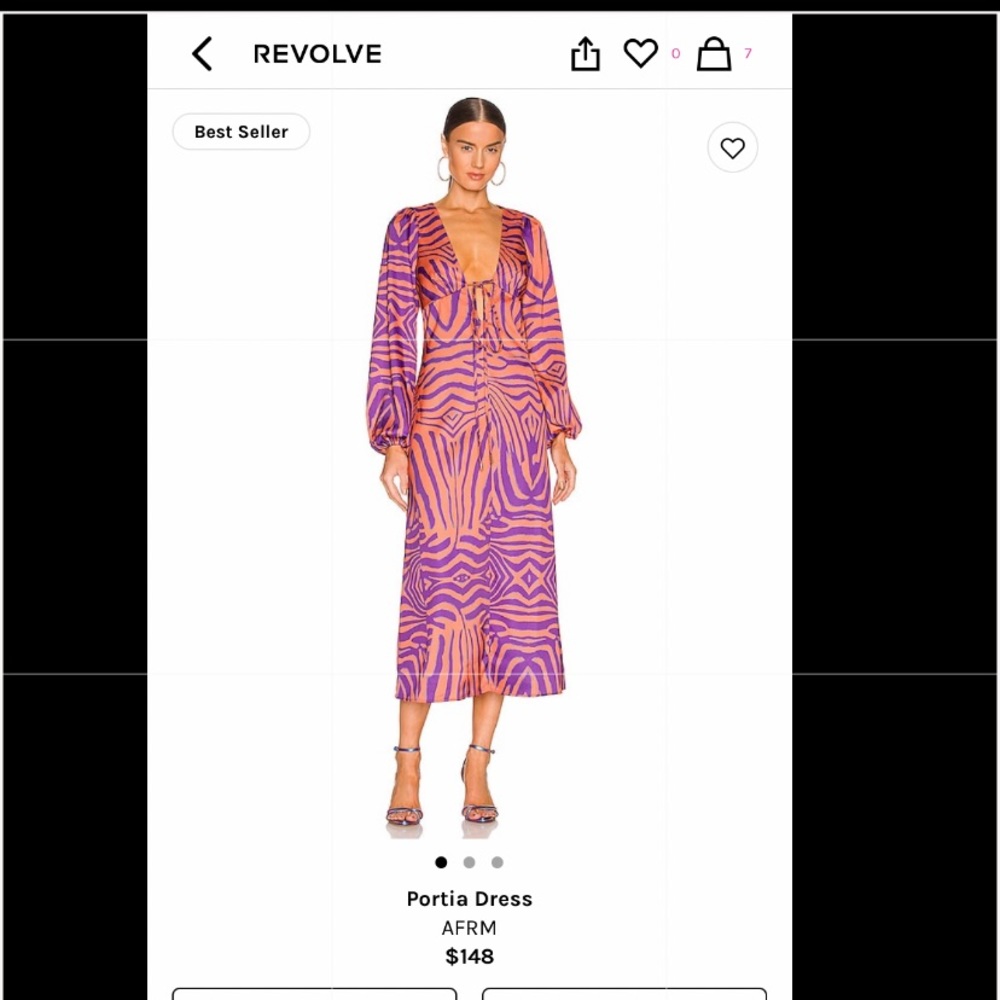 NEW Portia dress by AFRM from Revolve.